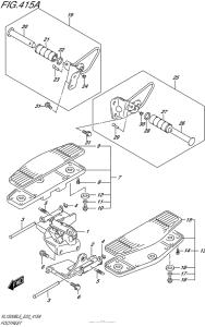 VL1500B Подножки
