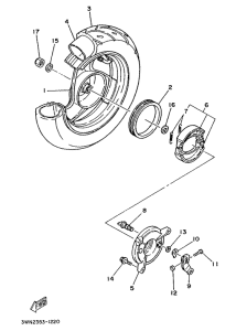 CR50Z Переднее колесо