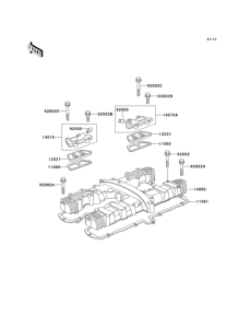 KZ1000 Крышка головки цилиндров