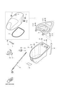XN125 Сиденье