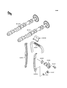 ZX900 Распредвал
