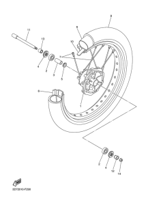 WR250X Переднее колесо