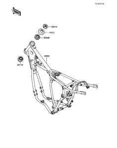 KX500 Frame comp