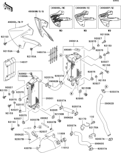 KLX300R Radiator(1 / 2)