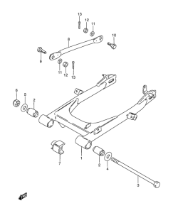 AX115 Маятник задний