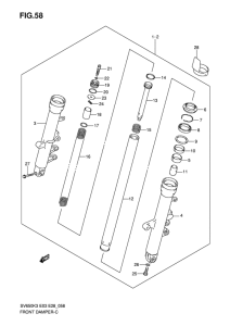 SV650 Передняя вилка