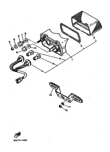 FZR1000 Taillight unit ass`y