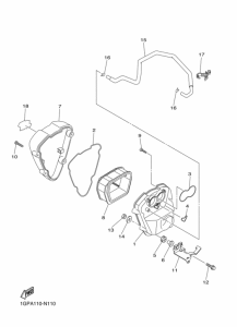 XVS1300CU Впускная система 2