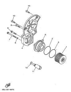 XVS1100 Масляный фильтр