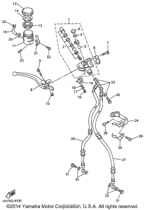 YZF-R1 Главный тормозной цилиндр
