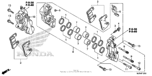 GL1800C Передний суппорт