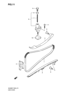AN400 (ABS) Держатель направляющей