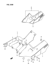 GSX1100 Обтекатель задний