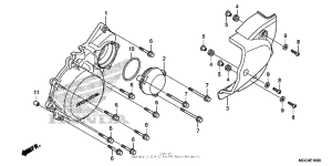 CB1100 (ABS) Крышка картера левая