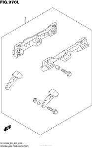 DL1000 (ABS) Optional (Side Case Bracket Set)