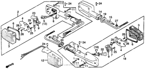 GL650 Gl650 turn signal