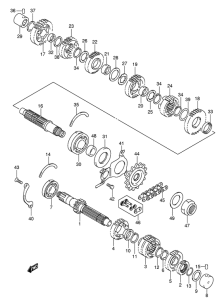 GSF650 (ABS) Трансмиссия