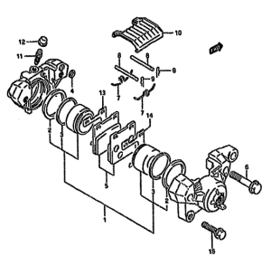 GSX750 Задний суппорт