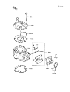 KX60 Цилиндр и головка цилиндров