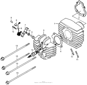PA50 Цилиндр и головка цилиндра