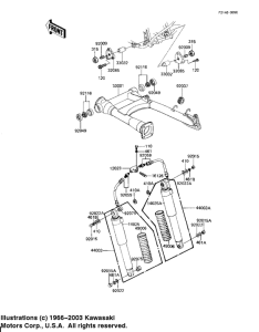 KZ1100 Swing arm / shock absorbers
