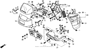 XL600V Обтекатель