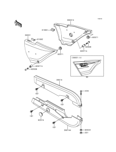 KH125 Боковые обтекатели