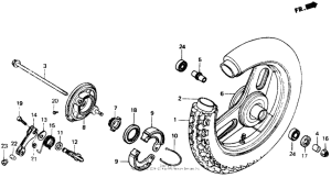 NB50 Переднее колесо