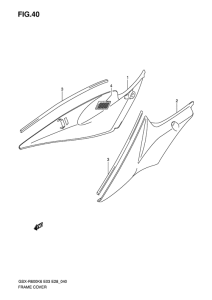 GSX-R600 Обтекатель задний