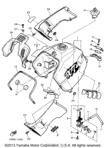 XT600EA Топливный бак
