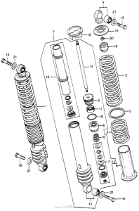CR250 Rear shock absorber m