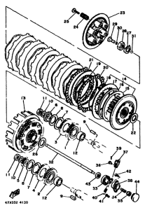 RD500LC Сцепление
