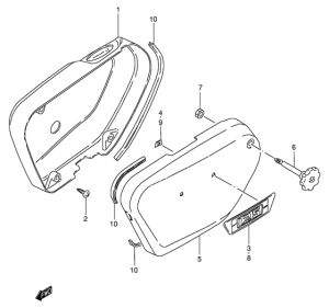 K125 Обтекатель задний