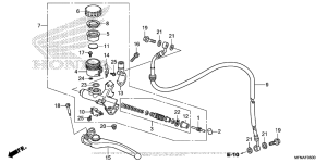 CB1000R Цилиндр сцепления