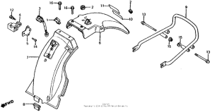 CX500 Cx500c rear fender