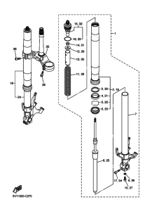 YZF-R1 Вилка передней оси