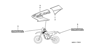XR650R Наклейка