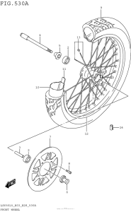LS650 Переднее колесо