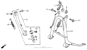 CB650SC Main stand + side stand