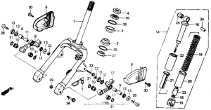NB50 Передняя вилка