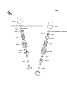 ZR400 Rocker arms / valves