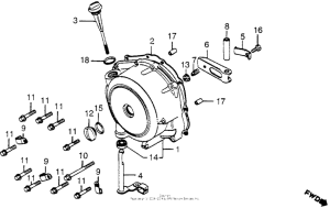 CB650 Крышка картера правая