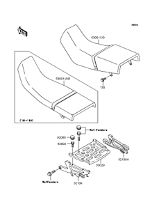 KLE400 Сиденье