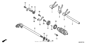 VTX1800S1 Вилка переключения передач