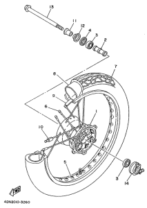 XV250S Передняя вилка