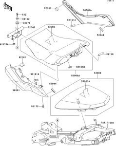 EX650 Сиденье