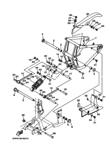 XV1700AS XV17AMW Задний рычаг и подвеска