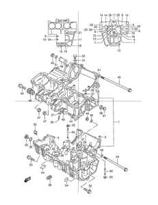 GSX1200 Картер двигателя