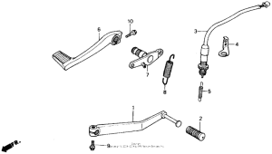 VFR700F Педали