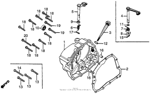CB125S Крышка картера правая